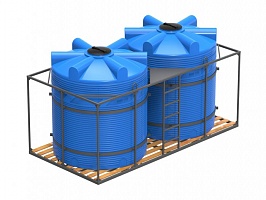 Кассета для воды V 2* 5000 л объемом 10 м﻿3  деревянный пол  в каталоге ПластикПроф продажа в Тамбове 