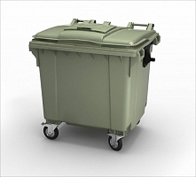 Мусорный бак 1100 литров зеленый в Тамбове выбрать из каталога ПластикПроф
