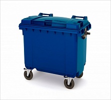 Мусорный бак синий 770 литров в Тамбове выбрать из каталога ПластикПроф