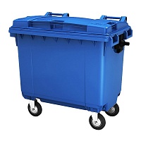 Мусорный бак 1100 литров синий в Тамбове выбрать из каталога ПластикПроф