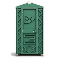 Туалетная кабина для стройки Эконом с азиатским баком купить в Тамбове