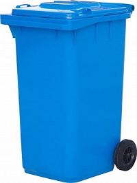 Мусорный бак синий 360 литров в Тамбове выбрать из каталога ПластикПроф